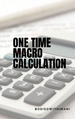 One Time Macro Calculation